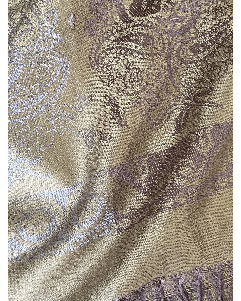 Alldieweil Pashmina-Schal - Paisley Muster - beige/braun [unisex]