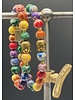 Help for Kids | Rainbow Jasper  - 8 mm  - golden Buddha