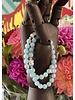 Alldieweil Amazonite- 8 mm pearls - Buddha  - faceted