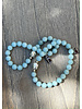 Alldieweil Amazonite- 8 mm pearls - Buddha  - faceted