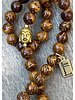 Jaspis - 8 mm - Wood - runde Perle - Buddha