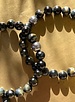 Alldieweil Tigerauge - 9.5 mm - schwarz/braun -Edelstahlkugel
