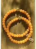 Buddha-Love - 6 mm Jadeperlen - orange