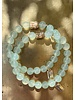 Jade Bracelet & Buddha - 8 mm - light green - 8 mm pearls