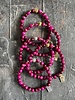 Alldieweil Tiger's Eye - "Magic Magenta" - 8 mm - Buddha