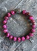Alldieweil Tigerauge - "Magic Magenta" - 8 mm  - Buddha
