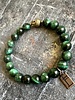 Alldieweil Tiger's Eye  - Mystic Green - 8 mm - Buddha