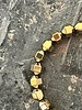 Hematite bracelet - 8 mm - polyglon - golden