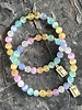 Selenite - 6 mm beads - 'Happy Buddha'