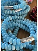 'HAPPY LUCKY'  | Jaspis | hellblau | Designperle | 8 mm