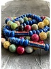 ‘LUCKY' | Designperle | Jaspis | 8 mm Perlen | royalblau