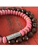 'LUCKY - HAPPY' | Steel Prism | Jasper | 8 mm | 3 Colors