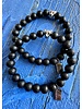 Achat-Armband | matt | 6 mm | Leopard