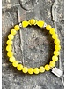 Fishes in Love - Agate - 6 mm - yellow