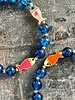 Limited | Agate Bracelet & Fishes  - 8 mm pearls