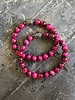 Alldieweil Tiger's Eye - "Magic Magenta" - 8 mm - Buddha
