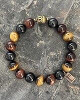 Alldieweil Tigerauge - "Happy Buddha" - 10 mm - Buddha