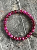 Alldieweil Tigerauge - "Magic Magenta" - 6 mm