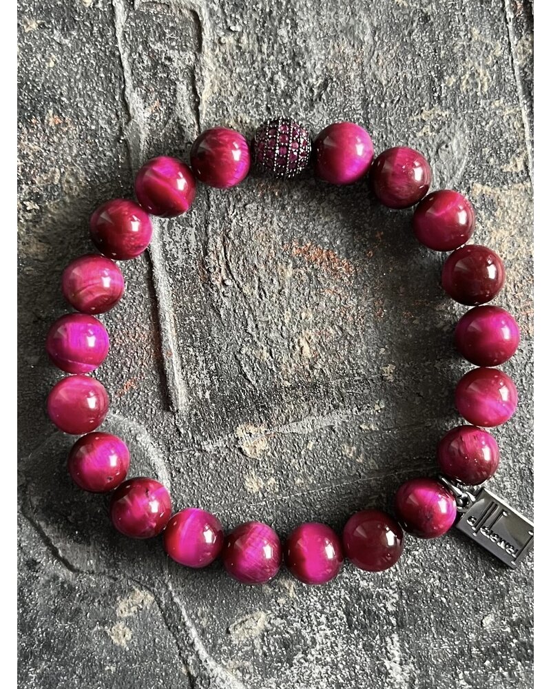 Alldieweil Tiger's Eye - "Magic Magenta" - 8 mm