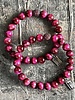 Alldieweil Tigerauge - "Magic Magenta" - 8 mm