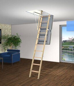 Wellhöfer Bodentreppe GutHolz ohne WärmeSchutz (Standardmaße)