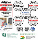 Wellhöfer Bodentreppe AluDrei mit WärmeSchutz WS4D (Standardmaße)