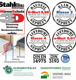 Wellhöfer Bodentreppe StahlBlau mit WärmeSchutz WS3D (Maßanfertigung)