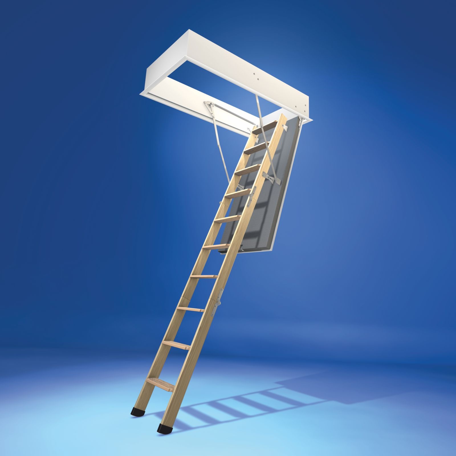 Wellhöfer Bodentreppe GutHolz mit WärmeSchutz WS3D (Standardmaße)