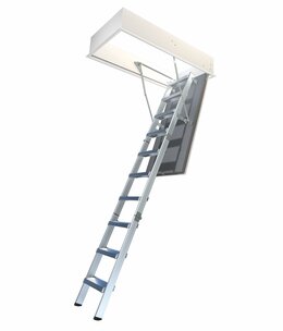 Wellhöfer Bodentreppe AluDrei WS3D mit FeuerSchutz (Standardmaße)