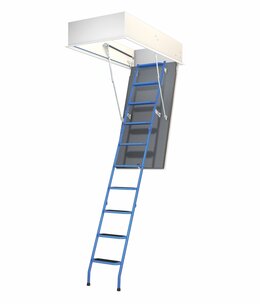 Wellhöfer Bodentreppe StahlBlau WS3D (Maßanfertigung)