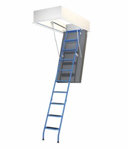 Wellhöfer Bodentreppe StahlBlau WS4D (Standardmaße)