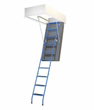 Wellhöfer Bodentreppe StahlBlau WS4D (Standardmaße)