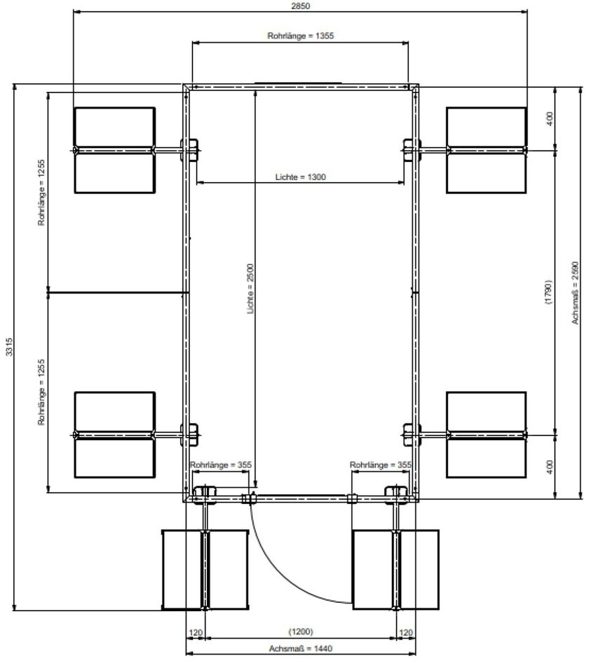Wellhöfer Sicherheitsgeländer für FlachdachAusstieg