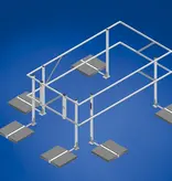 Wellhöfer Sicherheitsgeländer für FlachdachAusstieg