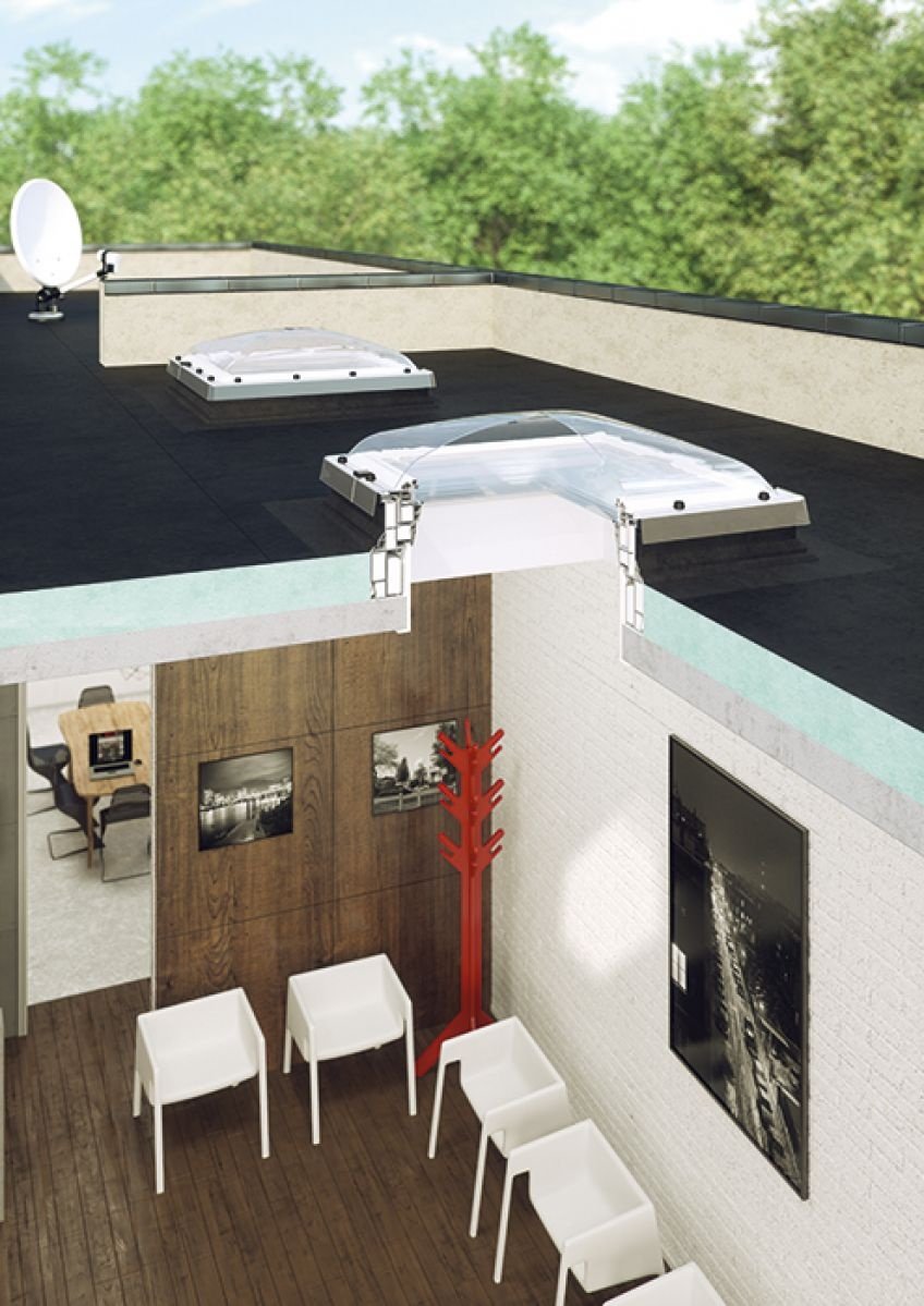 FAKRO Flachdach-Fenster DMC-C P2, manuell (Typ C)