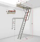 FAKRO Feuerhemmende Bodentreppe LMF 120 (Standardmaße)