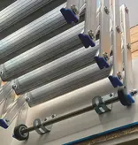 Wellhöfer Alu-Scherentreppe mit Stirnbrett | NEU: Wand- oder Deckenmontage