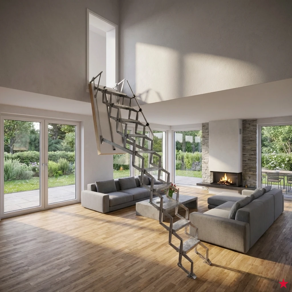 Roto Scherentreppe Senkrecht