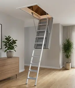 Wellhöfer Bodentreppe AluDrei WS3D mit FeuerSchutz (Maßanfertigung)