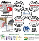 Wellhöfer Bodentreppe AluDrei mit WärmeSchutz WS3D (Standardmaße)