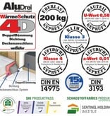 Wellhöfer Bodentreppe AluDrei mit WärmeSchutz WS4D und FeuerSchutz (Standardmaße)