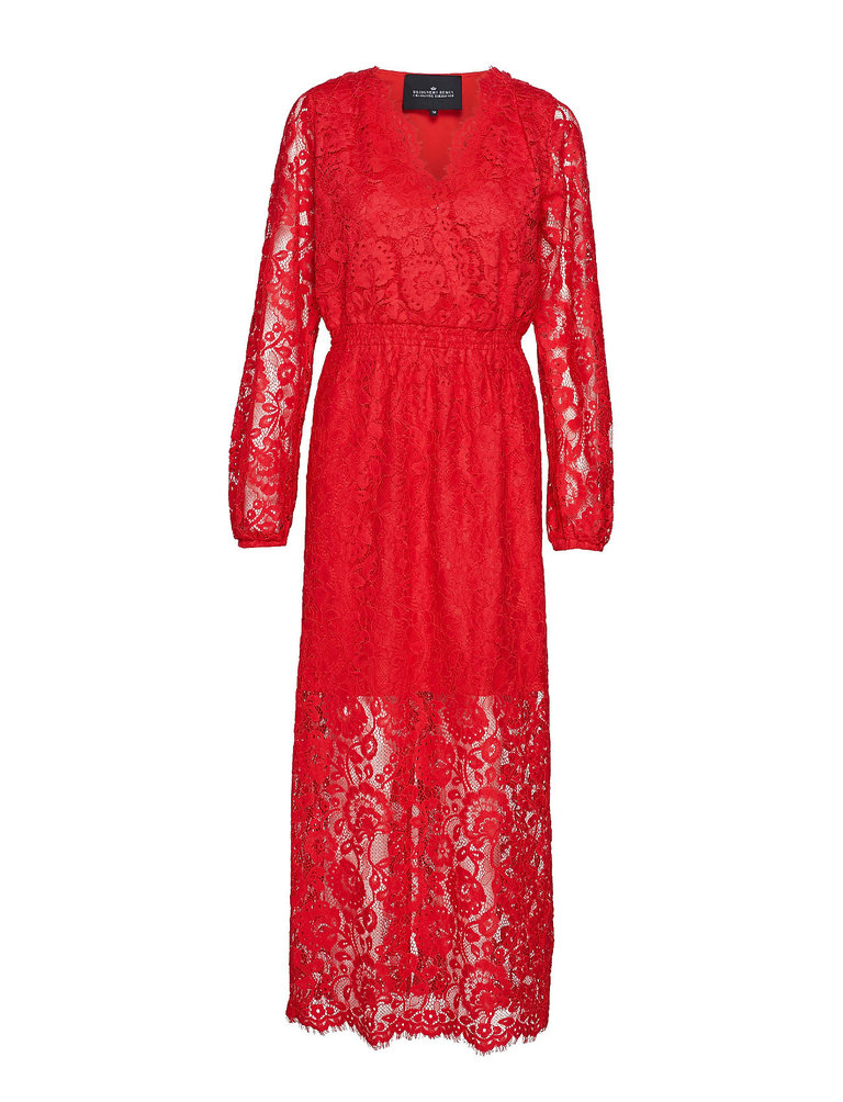 Designers Remix Desi wrap dress - Red lace