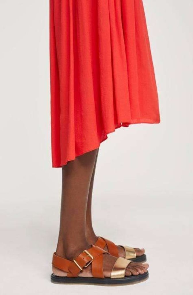 Closed Estelle skirt - papaya