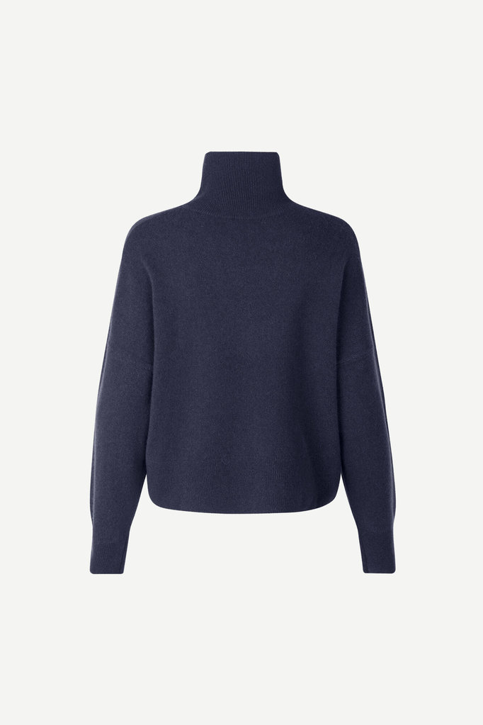 Samsoe Samsoe Nola Cashmere Tneck - Sky