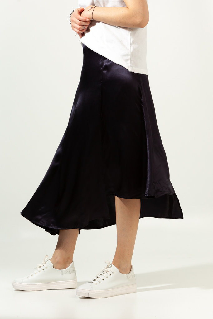 Arnie Says Lumen satin skirt - Navy