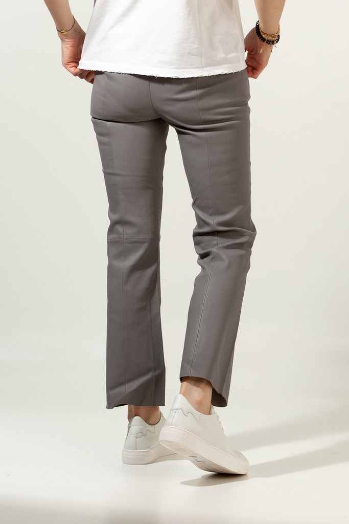Gestuz Littia Leather Pants - Grey