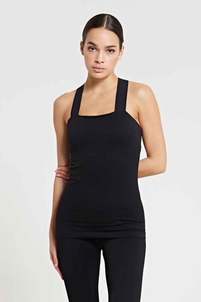 LUNE ACTIVE Bandeau pique top - Black