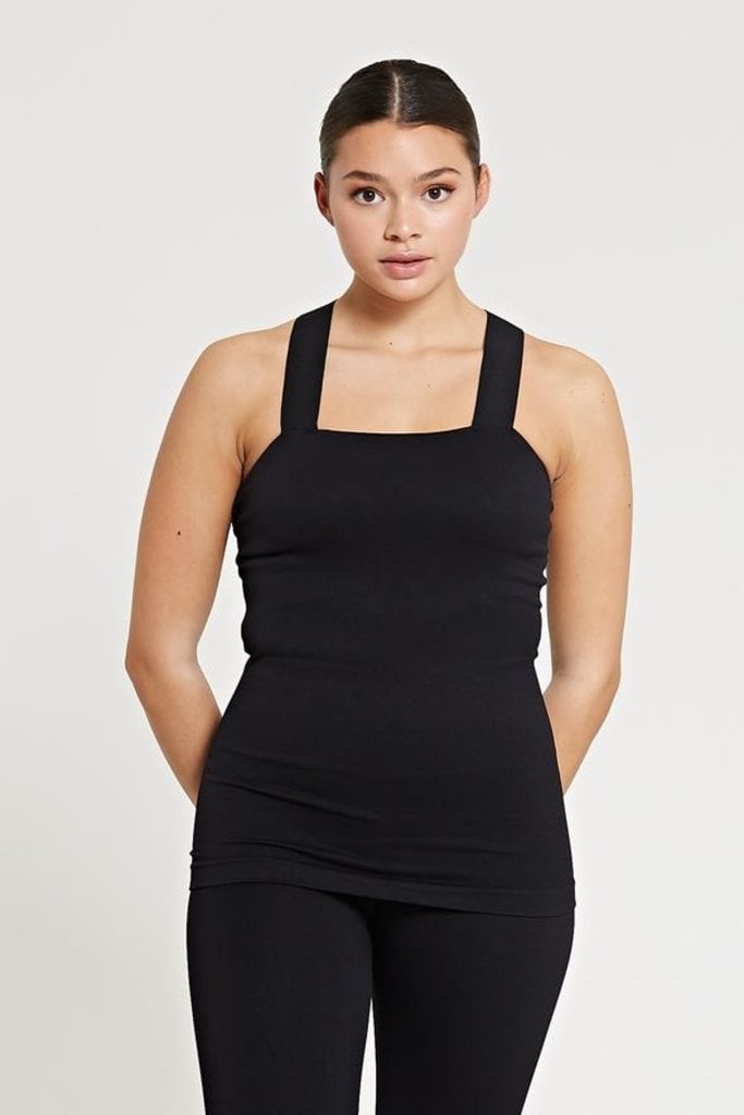 LUNE ACTIVE Bandeau pique top - Black