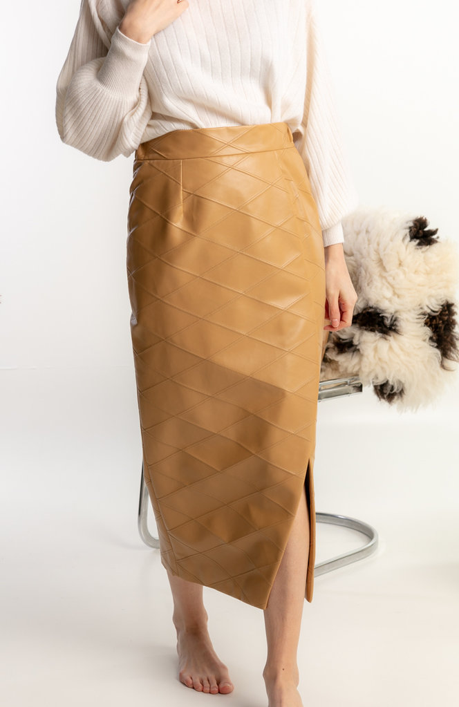 JOHNY Lucky vegan skirt - Camel