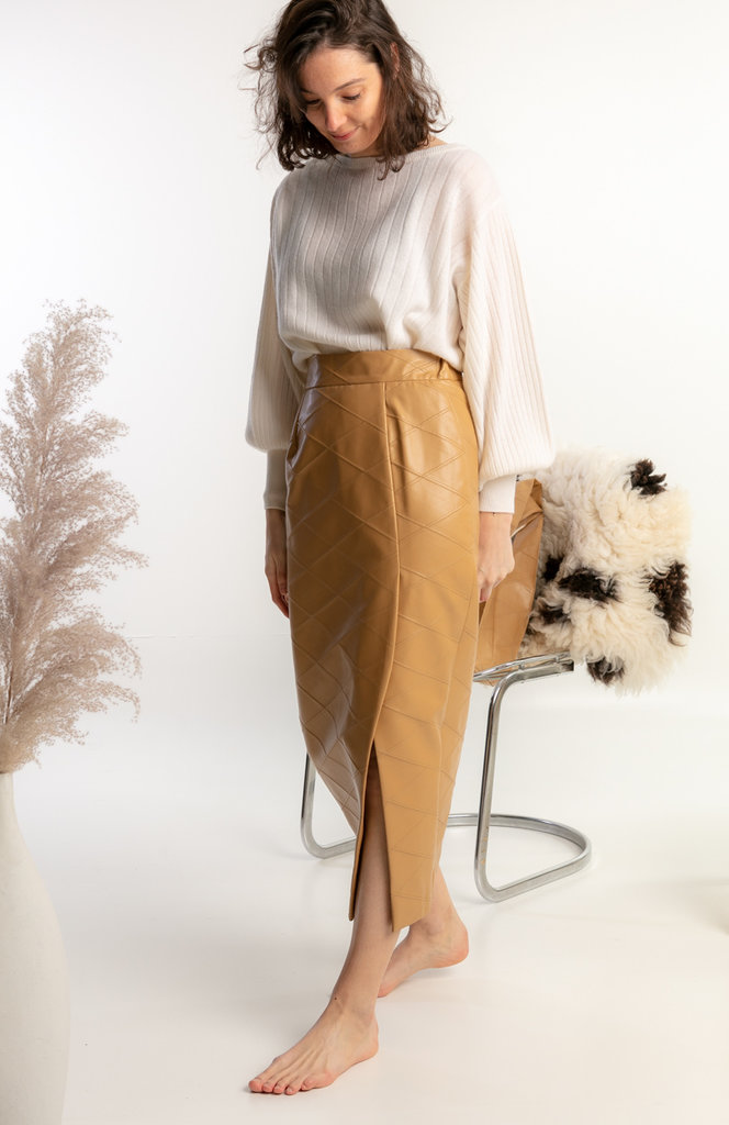 JOHNY Lucky vegan skirt - Camel